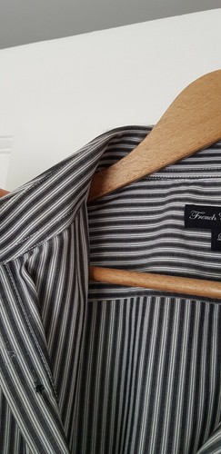 French Connection Men's Long Sleeved Striped Shirt size LARGE - Picture 5 of 7
