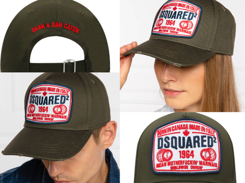 DSQUARED2 Motherfuc Ing Marinaid Baseball Cap Baseball Trucker Hat - Picture 9 of 11