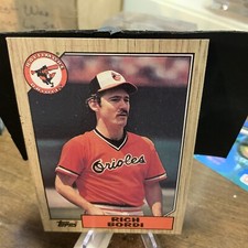1987 Topps Baseball Card Rich Bordi Baltimore Orioles #638