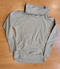 Women's Lululemon Gray Rest Day Pullover Sweatshirt Cowl Neck - 4