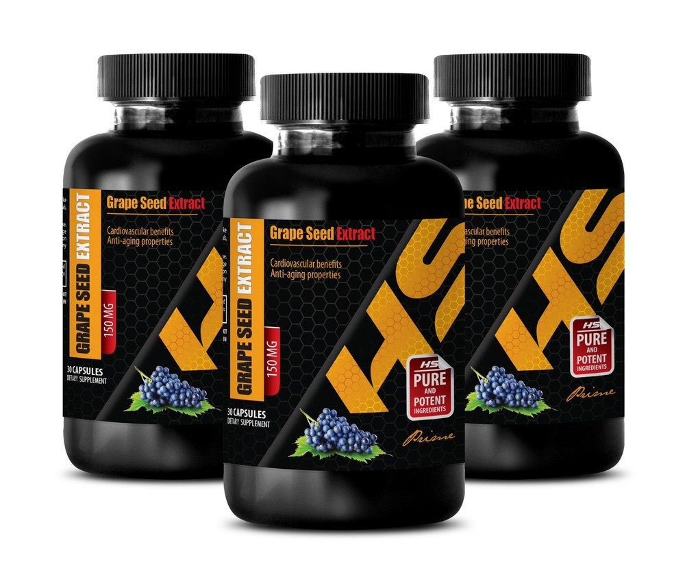 kidney cleanse - GRAPE SEED EXTRACT - bone vitamin - 3 Bottles