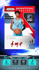PANINI DUNK DIGITAL JA MORANT 2019-20 SIGNATURE RED RC SERIAL #'D /500 (plsRead)