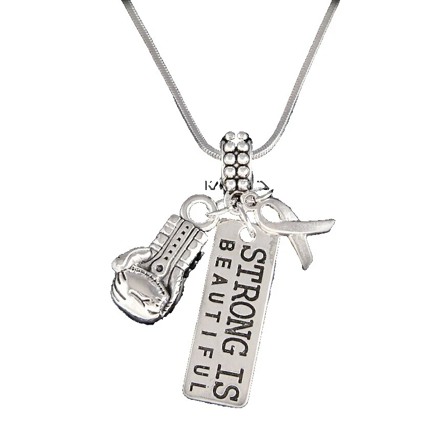Crystal Pewter Awareness Fashion Necklaces & Pendants