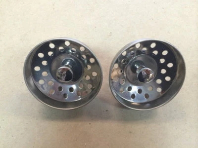 2 NEW Kitchen Sink Strainers Stoppers 3" Strainer Mobile home parts