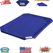 Aquatic Blue Elevated Pet Bed Replacement Cover - Large, Breathable Fabric