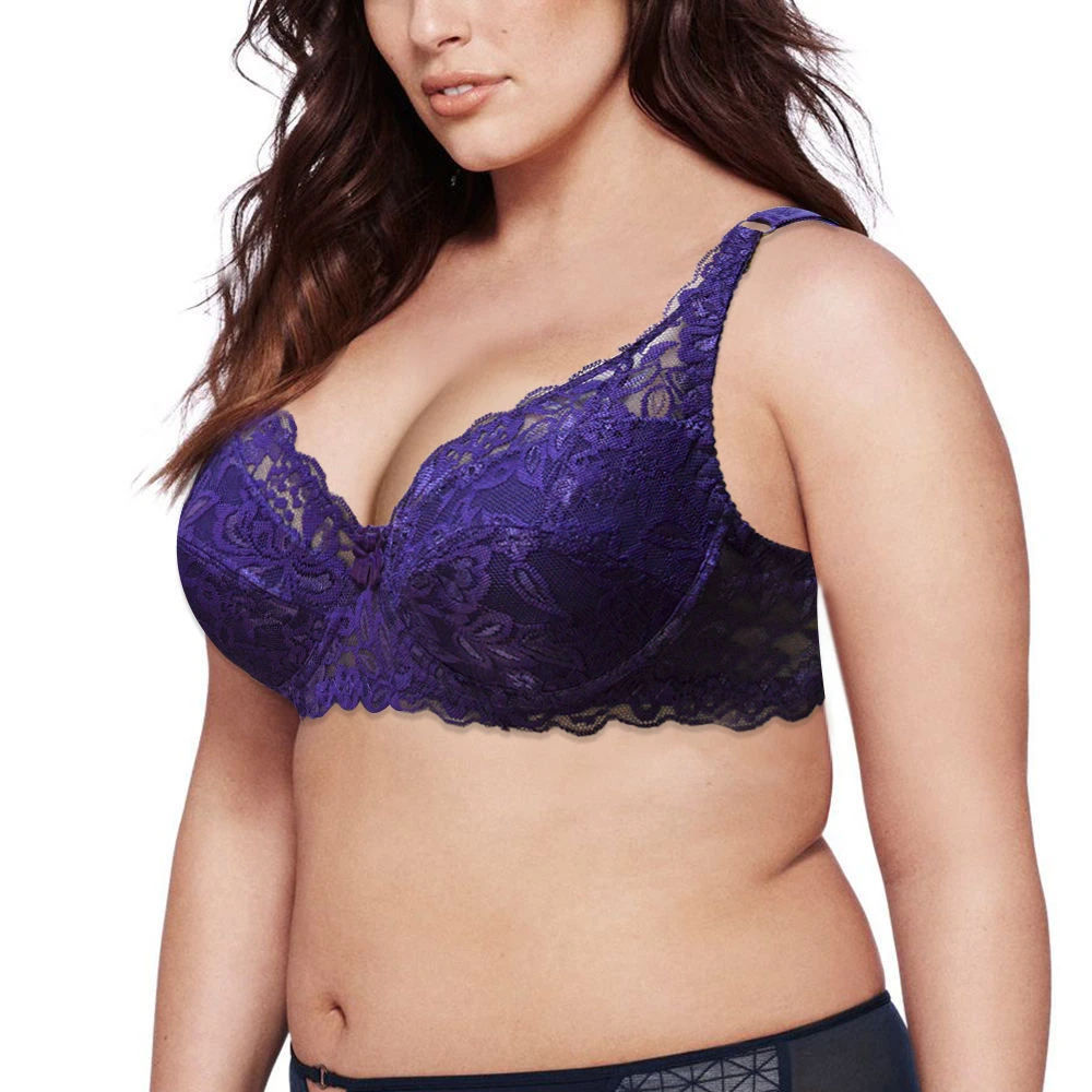 Women Underwear Plus Size Intimates sexy push up bra 3/4 Cup 32 34 36 38  40-44