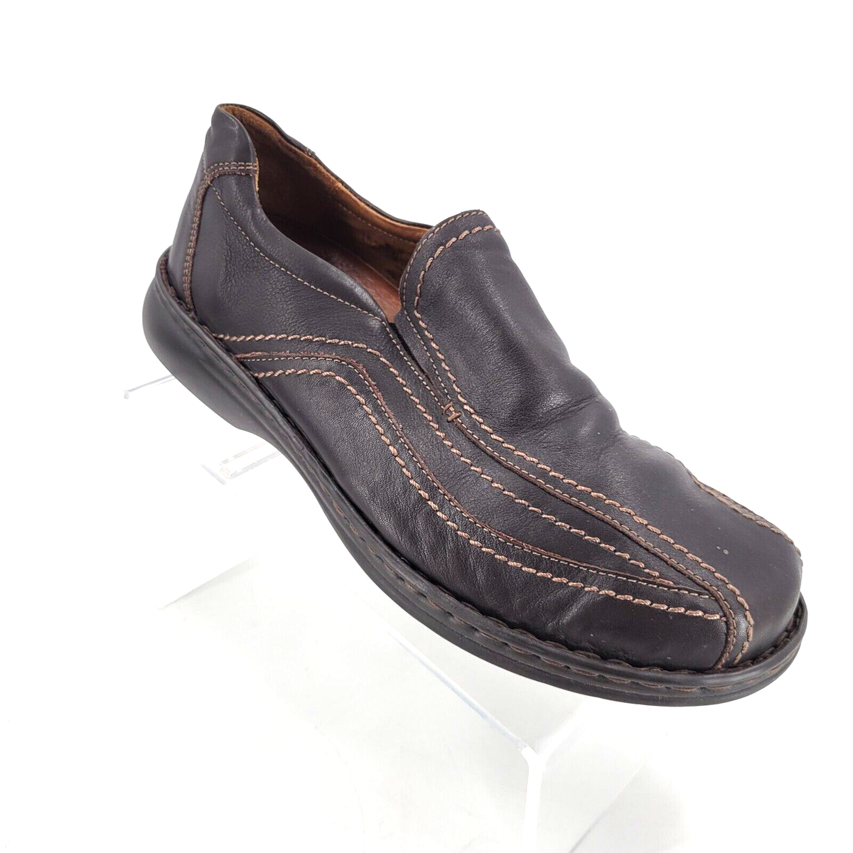 Josef Seibel Men  Dark Brown Leather Slip-On Fisherman 44 Loafers vintage retro Amazon.com | Josef Seibel Ruben 03 - Shoes for Men - Grain  main image 4
