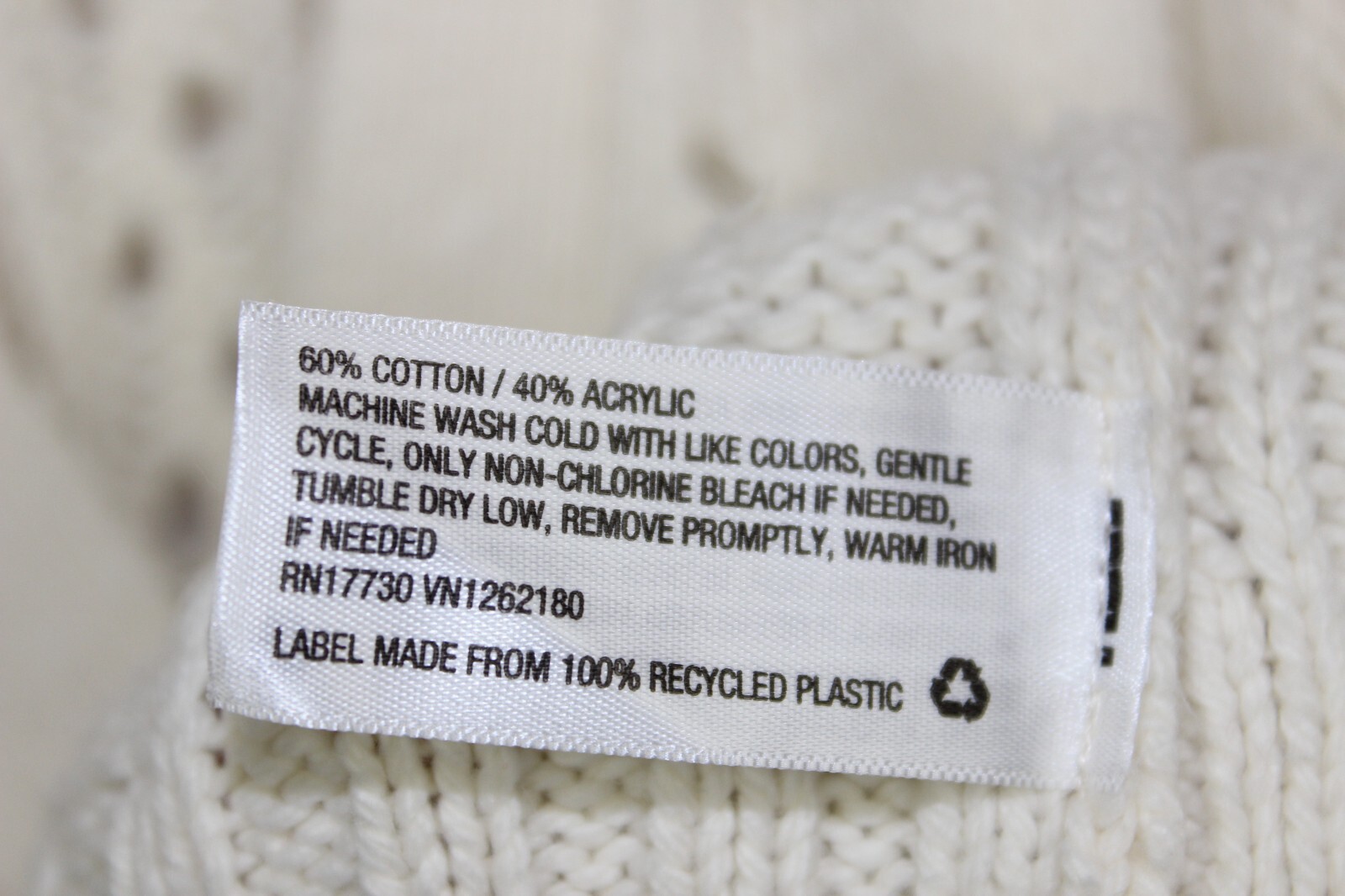 Universal Thread Cable Knit Open Weave Sweater Iv… - image 8