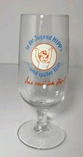 HIPP's German Beer Glass .25 Liter Rastal Vintage Advertising Rare Unique EUC