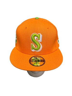 ニューエラ　59fifty マリナーズ キャップ オレンジ グリーン 7 1/2 New Era Seattle Mariners Green Eggs Ham 59Fifty 5950 Fitted Orange