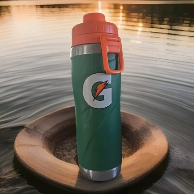 Gatorade Stainless Steel Sport Bottle, 26oz, Double-Wall Insulation