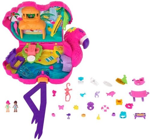 Mattel Polly Pocket Flamingo Party Pinata Compact [New Toy