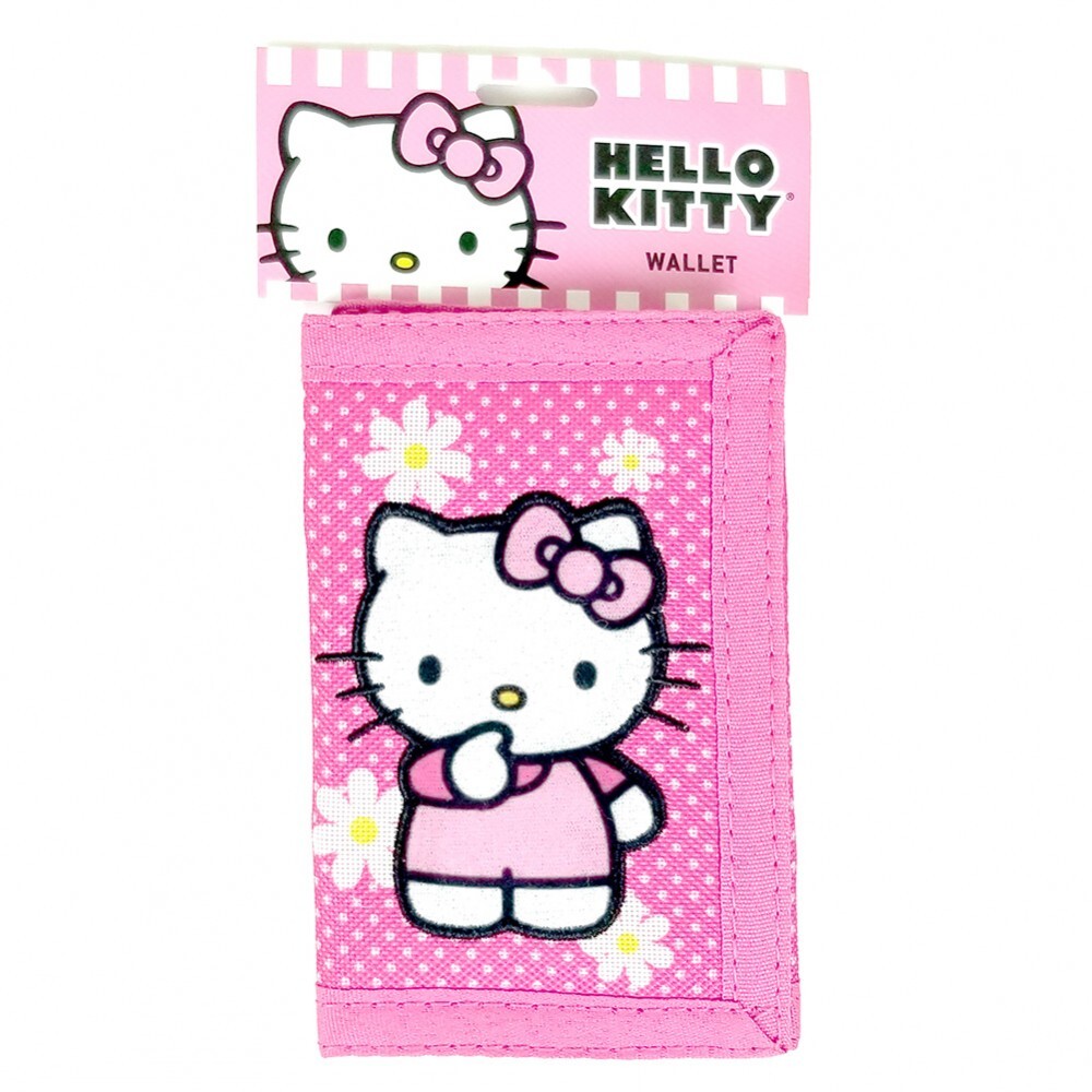 Hello Kitty Embroidered Polka Dot Floral Trifold Wallet | eBay