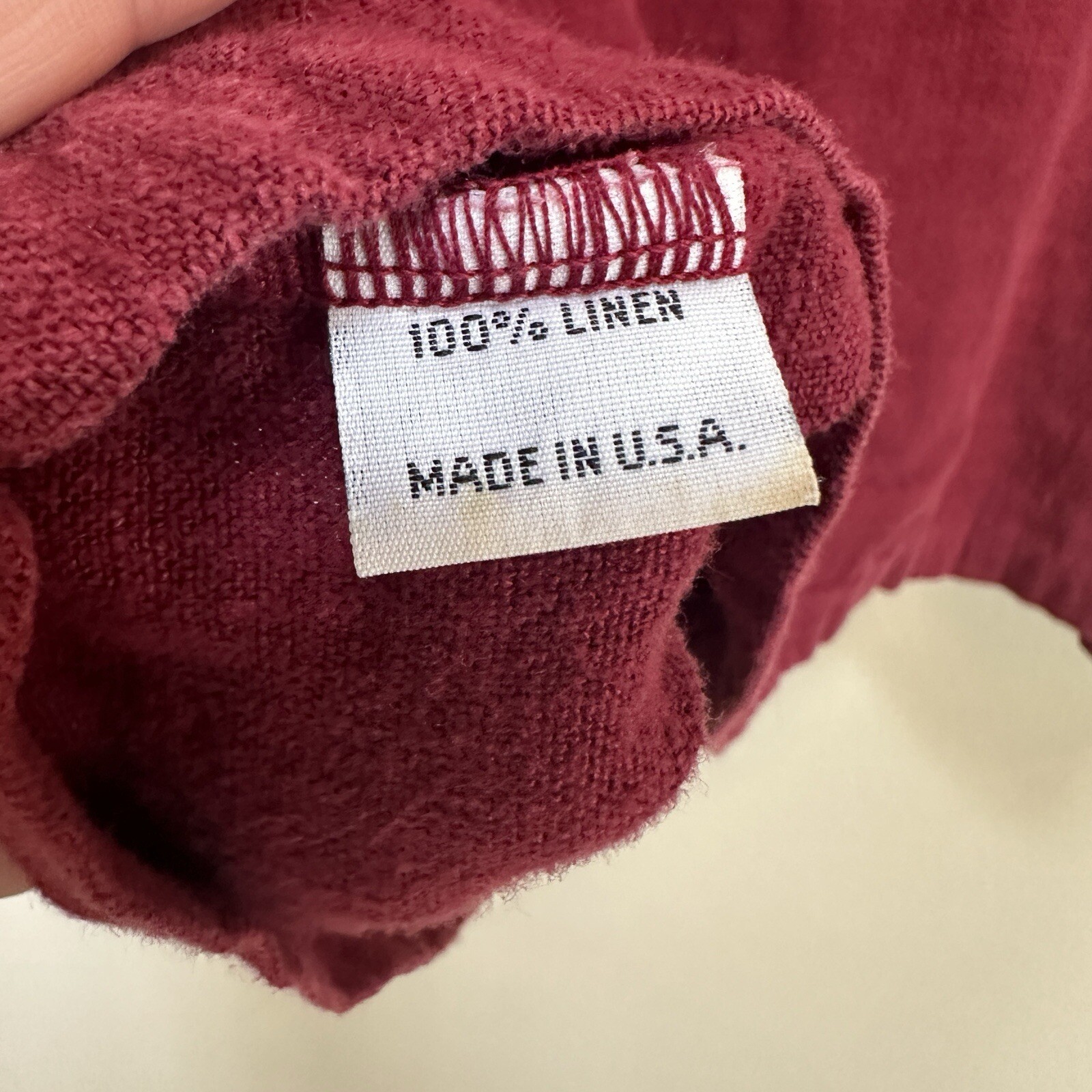 Bryn Walker Red Linen Button Down Long Sleeve Blo… - image 5