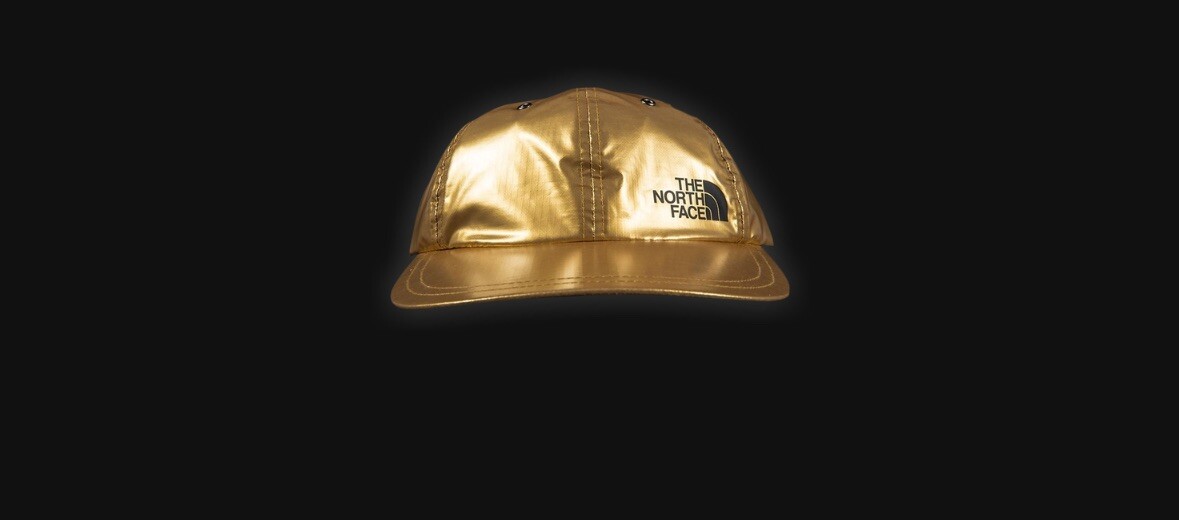 Supreme The North Face Hat Gold Metallic 6-Panel Adjustable  display picture 2