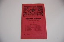 1943 Chicago Studebakers Pistons NBL Basketball Program + Ticket 1st Integrated