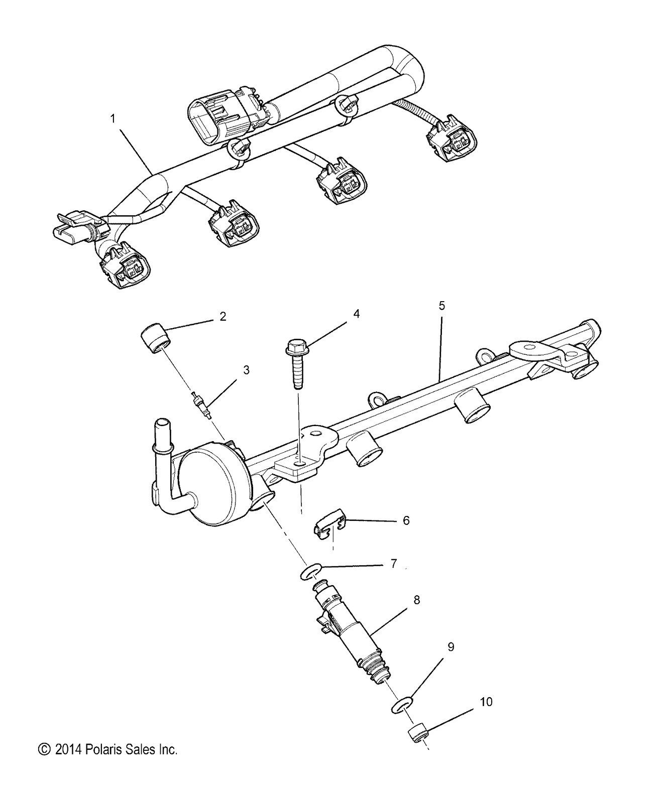Polaris ATV Spark Plug Wire - Genuine OEM Part 4011845, 72.1 Cm Length