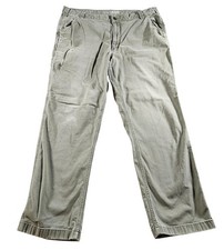 Carhartt Pants Mens 40x32 Green Canvas Carpenter Relaxed Fit Utility Workwear