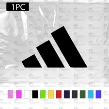 SPORTS ADIDAS LOGO SINGLE IRON ON HTV  1pcs pick your color  sports diy decal
