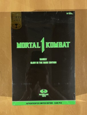 McFarlane Mortal Kombat Raiden (Glow in the Dark) 7in Gold Label SDCC Figure