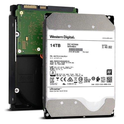 Western Digital Ultrastar 10TB - 24TB 7.2K RPM SATA 6Gb/s 3.5" Enterprise HDD - Picture 9 of 13