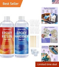 Complete 16oz Epoxy Resin Kit - Fast Drying, Non-Toxic All-in-One Essentials