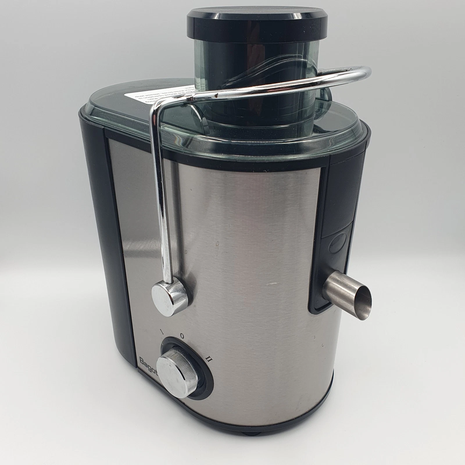 Bagotte Juice Extractor 600W DB-001 Black Silver Juicer Machine Working