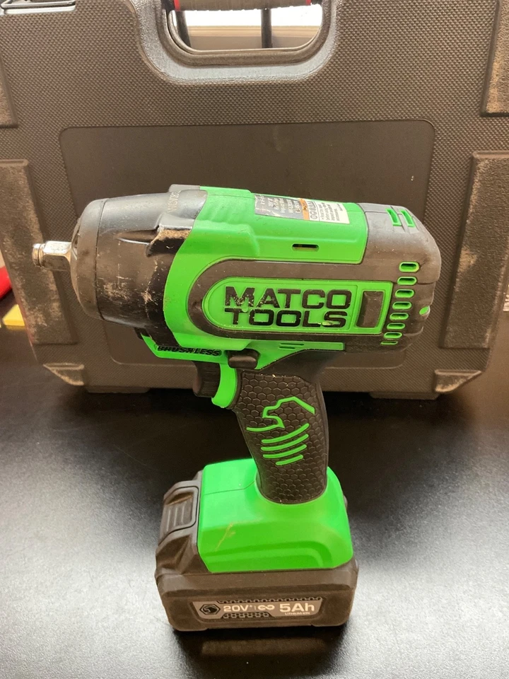 Matco Tools 20V 3/8” Brushless Impact Wrench Kit MCL2038HIW - Green  - Image 3 of 4