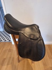 GFS Black Leather Horse Saddle 16.5" GP Used