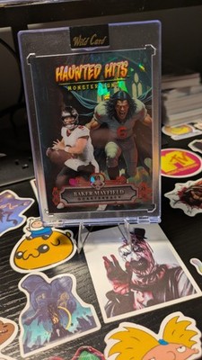 Wild Card 2025 Haunted Hits Jersey Edition Baker Mayfield Bucs 6/7 Jersey #'d!!!