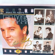 First Day of Issue Elvis Presley Famous People Postal Stamps for