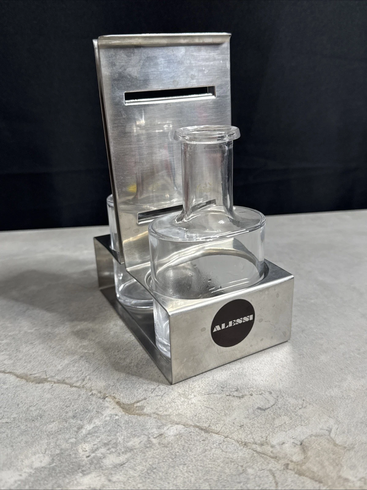 Alessi 18/10 Italy Oil and Vinegar with Tray Gd2