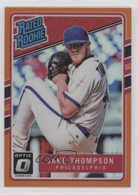 2017 Donruss Optic Rated Rookies Orange Prizm /199 Jake Thompson Rookie RC no9