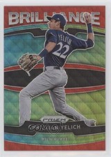 2020 Panini Prizm Brilliance Red Wave Prizm 38/99 Christian Yelich #B-6 0a4s