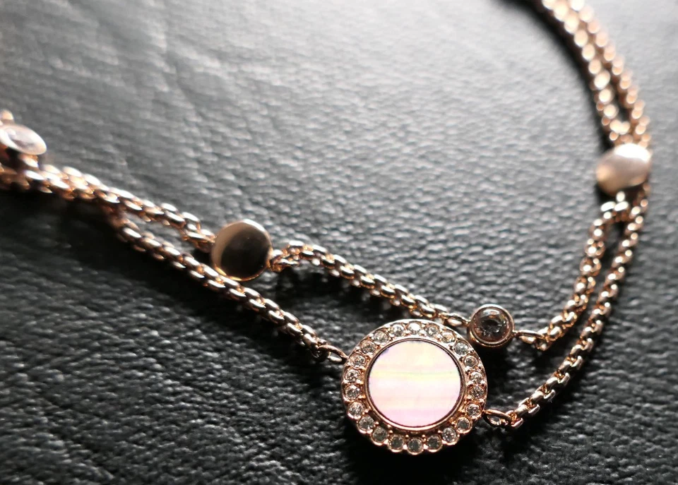 Fossil Armband Rosegold mit Anhänger ,Doppelkette bis 21 cm lang/NEU - Bild 2 von 4