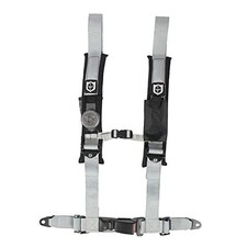 A16UH349SV Auto Style Lap Belt 4 Point Harness 2 Inch Straps , Silver