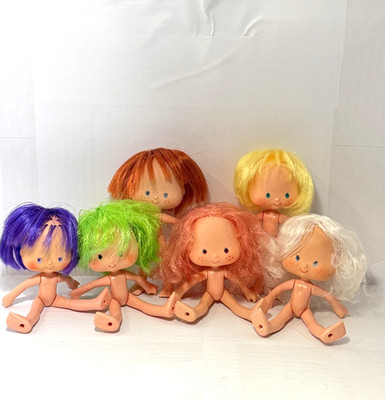 VTG Strawberry Shortcake & Friends! 6 Dolls Clean For Custom/Craft! (Overstock)