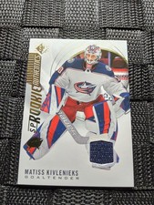 Upper Deck SP Rookie Authentics Matiss Kivlenieks Rookie Mem #102 Blue Jackets