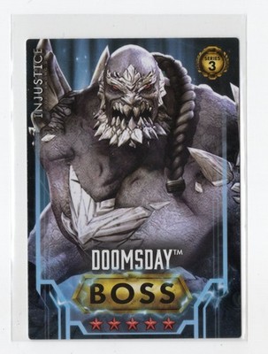 DC Injustice Gods Among Us Arcade Series 3 Doomsday BOSS Trading Card #112 RARE