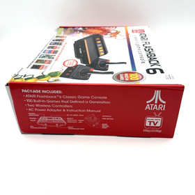 Atari Flashback 6 Classic Game Console 100 Built-In Games with Wireless Controls