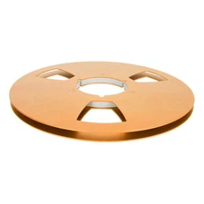 .›(Gold Color)1/4 10 Inch Empty Aluminum Alloy Take Up Reel To Reel Small Hub 3