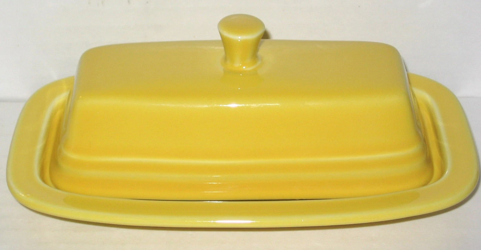 Fiesta Fiestaware Sunflower Yellow Covered Butter Dish