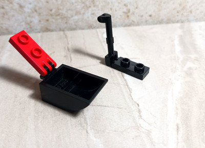 LEGO Scoop Bucket Backhoe Back Hoe Digger Lift Jack Set lot of 2 Car Truck Parts