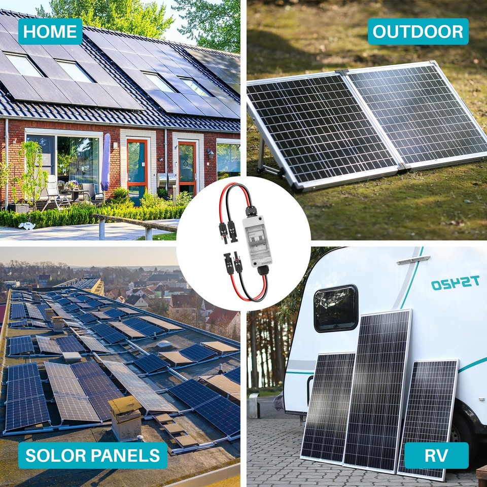 Solar Panel Disconnect Switch，400V 30Amp Solar Breaker， IP65 Outdoor ...