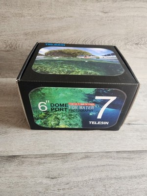 Telesin 6'' Dome Port for Underwater Photography fits GoPro Hero