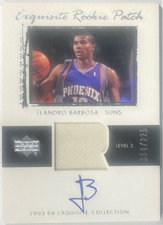 2003-04 Upper Deck Exquisite Collection Leandro Barbosa Auto RC #54 /225
