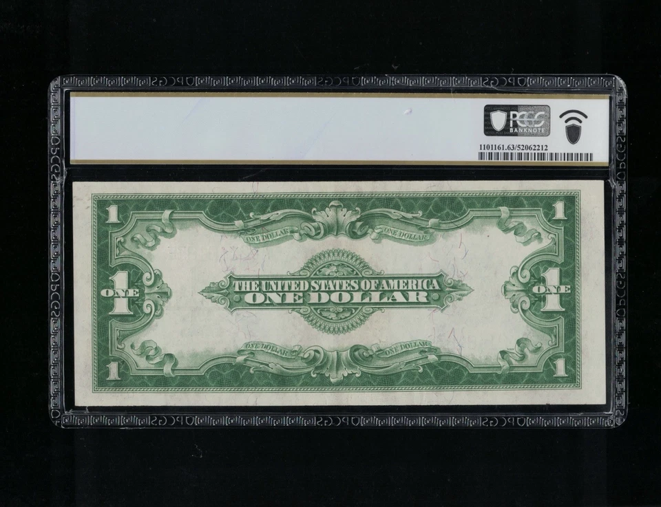 SC 1923 $1 Fr.238 Silver Certificate Blue Seal PCGS 63 Choice Uncirculated (183) - Image 3 of 4