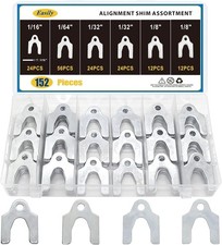 152 Pieces Auto Alignment Body Shims 1/16" 1/64" 1/32" 1/8" Car Alignment Shims