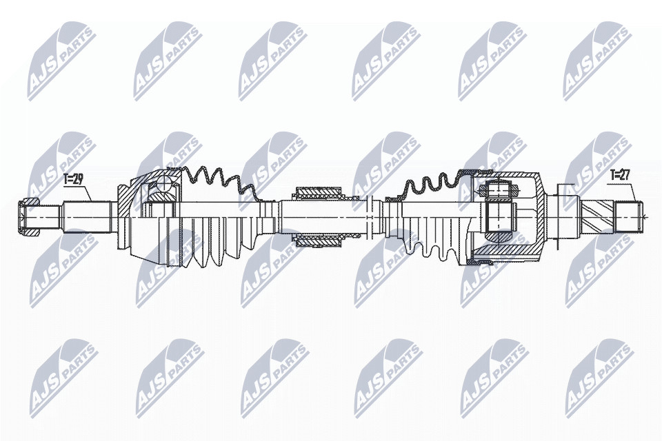 Nty Driveshaft Left For Renault Talisman Tce200 15-, 1.8 Tce225 - Image 4
