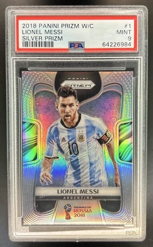 2018 Panini Prizm World Cup Lionel Messi Silver #1 Argentina PSA 9